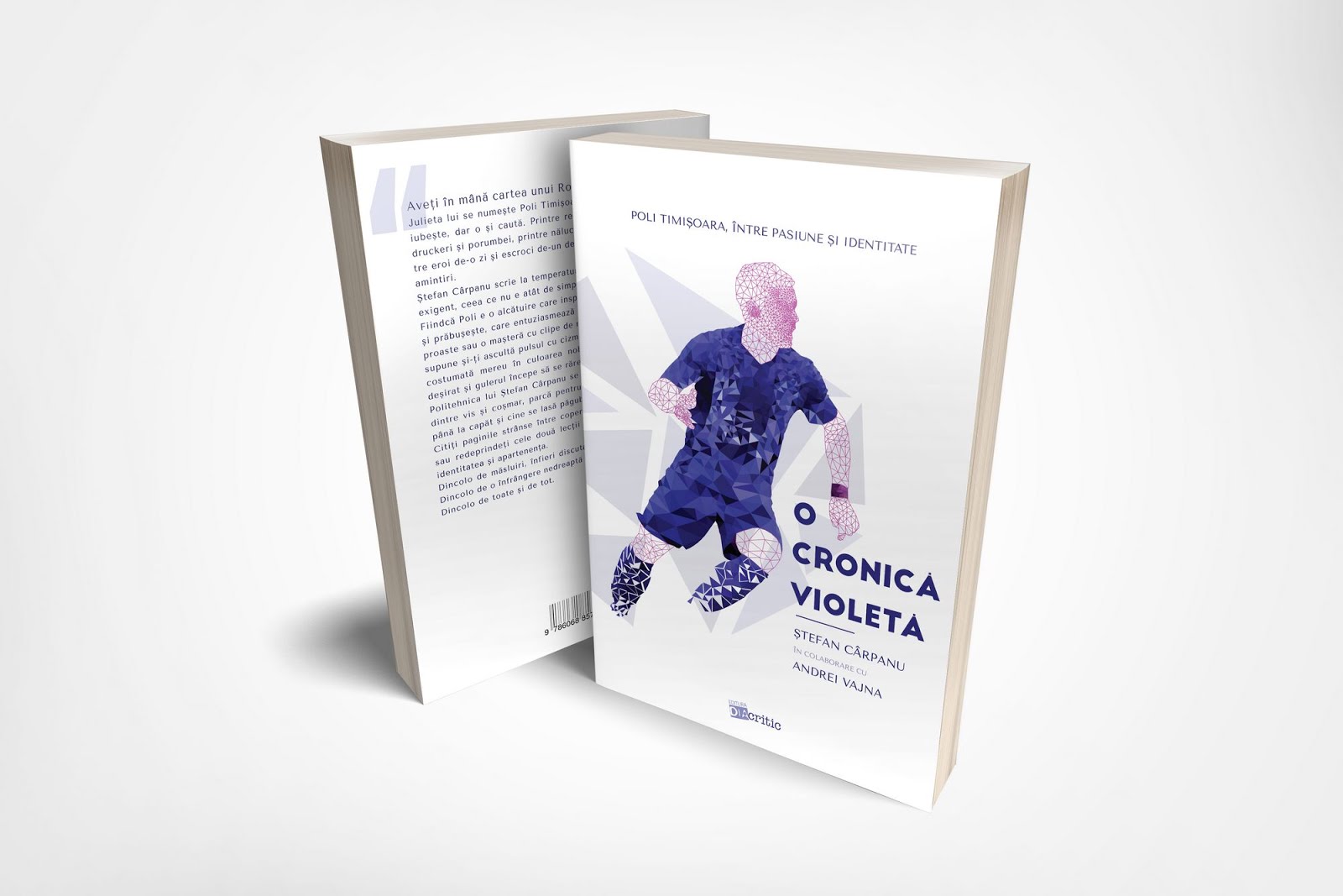 Coperta cărții „O cronică violetă”, față și spate